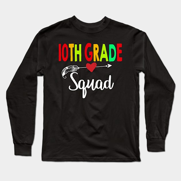 7th Grade Squad Teacher Back To School Long Sleeve T-Shirt by aaltadel